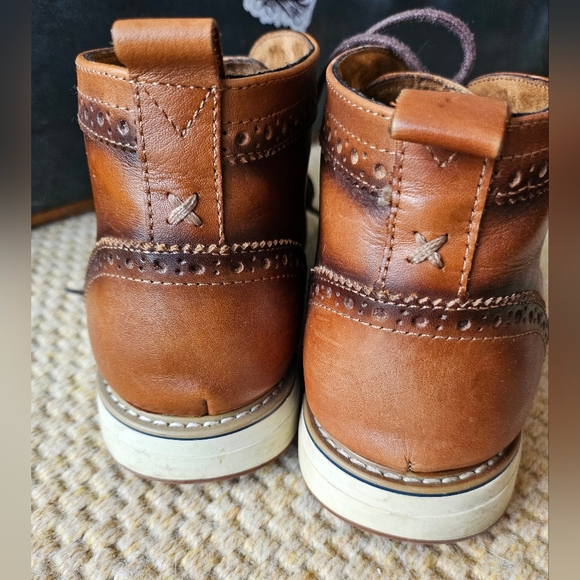 Steve Madden Men's Breemer Chelsea Boot Tan Leather 8M - Picture 7 of 12